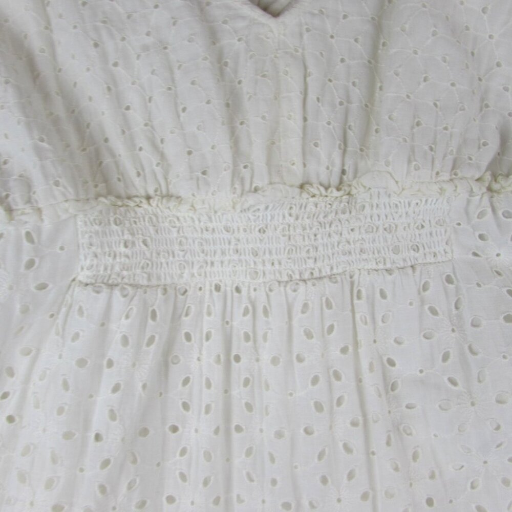 Anthropologie White Eyelet Maxi Dress - Picture 15 of 16